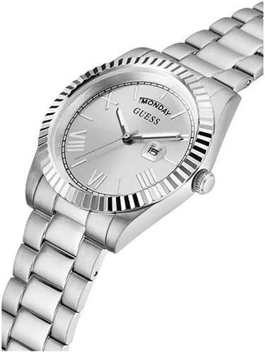 Guess Herrenuhr Connoisseur Edelstahl Farbe silber GW0265G6